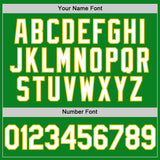 Custom Grass Green White-Yellow Authentic Baseball Jersey