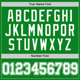 Custom Grass Green White Authentic Basketball Jersey