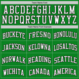 Custom Grass Green White-Black Authentic Basketball Jersey