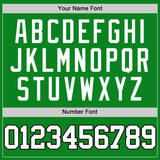 Custom Grass Green White-Black Authentic Basketball Jersey