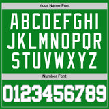 Custom Grass Green White-Gray Authentic Basketball Jersey