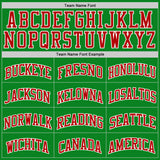 Custom Grass Green Red-White Authentic Basketball Jersey