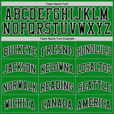Custom Grass Green Black-White Authentic Basketball Jersey