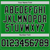 Custom Grass Green Black-White Authentic Basketball Jersey