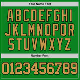 Custom Grass Green Old Gold-Black Authentic Basketball Jersey