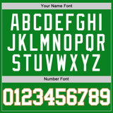 Custom Grass Green White-Old Gold Authentic Basketball Jersey