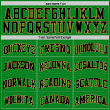 Custom Grass Green Black-Old Gold Authentic Basketball Jersey