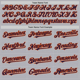 Custom Gray Navy-Orange Mesh Authentic Throwback Baseball Jersey