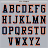 Custom Gray Black Powder Blue-Orange Authentic Baseball Jersey