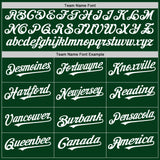 Custom Green White Mesh Authentic Throwback Baseball Jersey