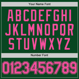 Custom Green Pink Authentic Throwback Basketball Jersey