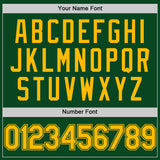 Custom Green Gold Authentic Throwback Basketball Jersey