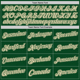 Custom Green Cream Authentic Throwback Basketball Jersey