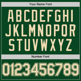 Custom Green Cream Authentic Throwback Basketball Jersey