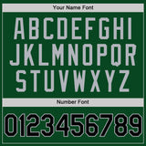 Custom Green Black-Gray Authentic Throwback Basketball Jersey