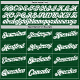 Custom Green White Authentic Throwback Basketball Jersey