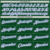 Custom Green White Royal-Gray Authentic Throwback Basketball Jersey