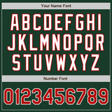 Custom Green Red-White Authentic Baseball Jersey