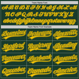 Custom Green Yellow Authentic Baseball Jersey