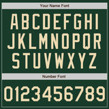 Custom Stitched Green Cream Baseball Pullover Sweatshirt Hoodie