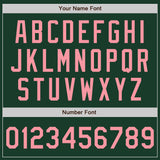 Custom Stitched Green Medium Pink Baseball Pullover Sweatshirt Hoodie