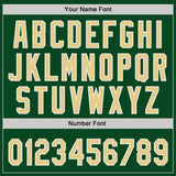 Custom Green Vegas Gold-White Authentic Baseball Jersey
