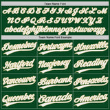 Custom Green White-Vegas Gold Authentic Baseball Jersey