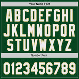 Custom Green White-Vegas Gold Authentic Baseball Jersey