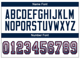 Custom White Navy-Red Drift Fashion Football Jersey