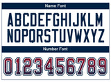Custom Red Navy-White Drift Fashion Football Jersey