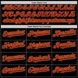 Custom Black Red-Old Gold Bomber Full-Snap Varsity Letterman Hoodie Jacket