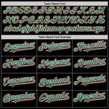 Custom Black Kelly Green-Red Bomber Full-Snap Varsity Letterman Hoodie Jacket