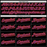 Custom Black Purple-Orange Bomber Full-Snap Varsity Letterman Hoodie Jacket