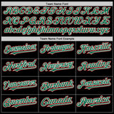 Custom Black Kelly Green-Red Bomber Full-Snap Varsity Letterman Two Tone Lapel Collar Byron Jacket