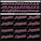 Custom Black Purple-Old Gold Bomber Full-Snap Varsity Letterman Two Tone Lapel Collar Byron Jacket