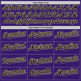 Custom Purple Black-Cream Bomber Full-Snap Varsity Letterman Hoodie Jacket