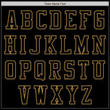 Custom Black Old Gold Bomber Varsity Letterman Zipper Jacket