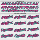 Custom White Pink Black-Aqua Bomber Full-Snap Varsity Letterman Two Tone Hoodie Jacket
