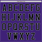 Custom Purple Black-Gray Bomber Varsity Letterman Two Tone Zipper Jacket