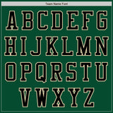 Custom Kelly Green Black-Cream Bomber Varsity Letterman Two Tone Zipper Jacket