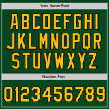 Custom Green Gold-Black Bomber Varsity Letterman Zipper Jacket