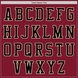 Custom Crimson Black-Cream Bomber Varsity Letterman Zipper Jacket