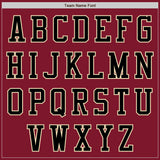 Custom Crimson Black Cream-City Cream Bomber Varsity Letterman Two Tone Zipper Jacket