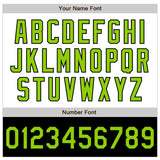 Custom White Neon Green-Black Bomber Varsity Letterman Two Tone Zipper Jacket