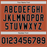 Custom Texas Orange Black-Gray Bomber Varsity Letterman Zipper Jacket