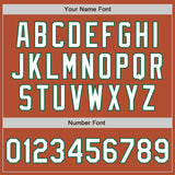 Custom Texas Orange White-Kelly Green Bomber Varsity Letterman Zipper Jacket