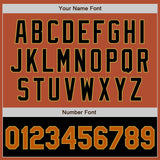 Custom Texas Orange Old Gold-Black Bomber Varsity Letterman Two Tone Zipper Jacket