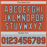 Custom Texas Orange Black-Gray Bomber Varsity Letterman Two Tone Zipper Jacket