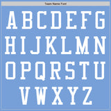 Custom Light Blue White Bomber Varsity Letterman Zipper Jacket