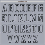 Custom Gray Black Bomber Varsity Letterman Zipper Jacket